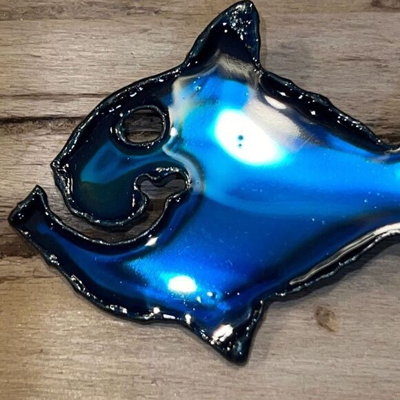 Original Brooch By David Wright Custom Made From ChromePlate NWT - Picture 2 of 7